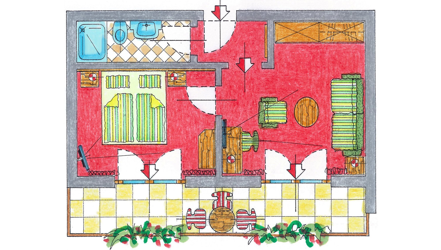 Panoramasuite-Spitzkofel-Grundriss